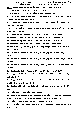 Bài ôn tập môn Hình học 6